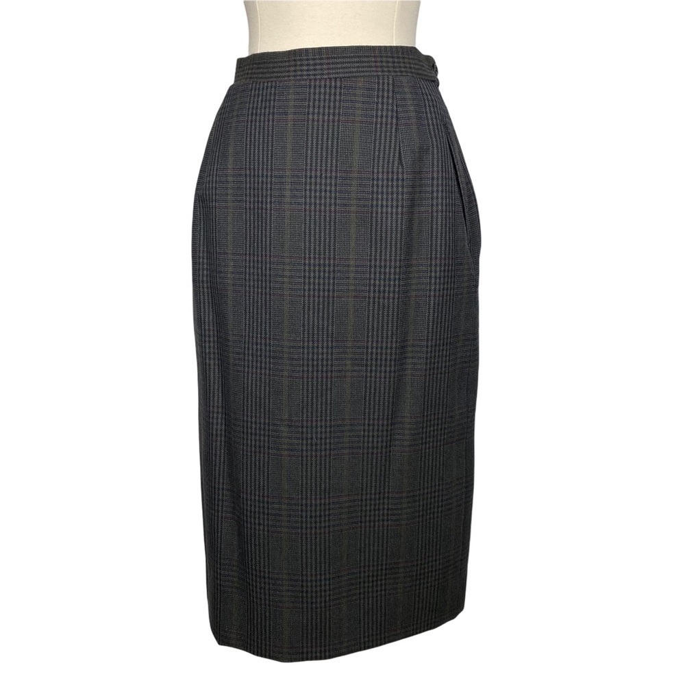 BURBERRY Vintage Classic Plaid Pencil Skirt